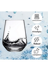 KS Laserdesign Das Glas mit lustigem Spruch scheiss auf Valentinstag