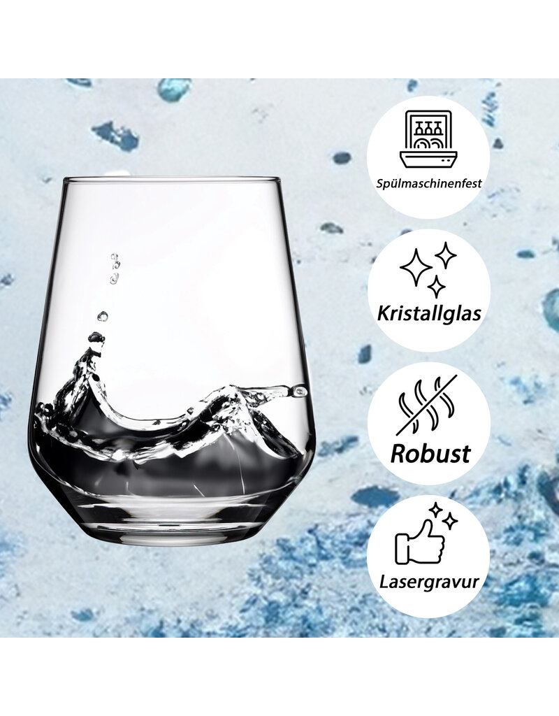 KS Laserdesign Das Glas mit lustigem Spruch scheiss auf Valentinstag