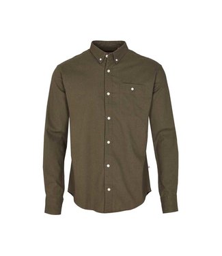 KRONSTADT Kronstadt johan linen shirt army KS3000