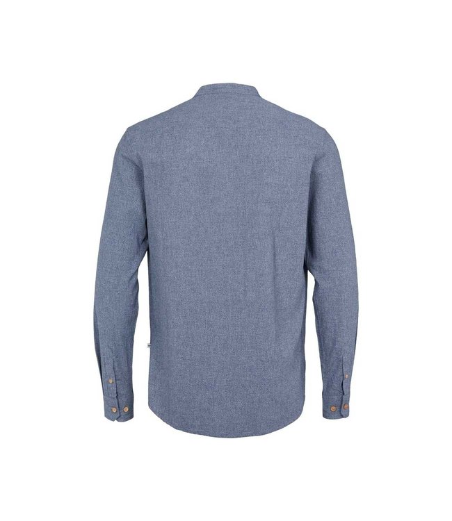 KRONSTADT Kronstadt ks3321 johan crepe henley shirt navy