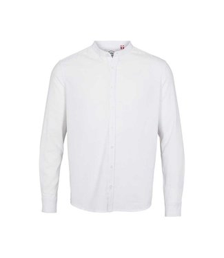 KRONSTADT Kronstadt KS3308 johan linen henley shirt white