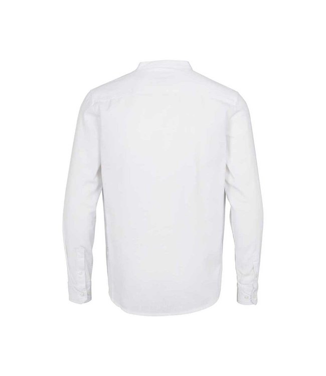 KRONSTADT Kronstadt KS3308 johan linen henley shirt white