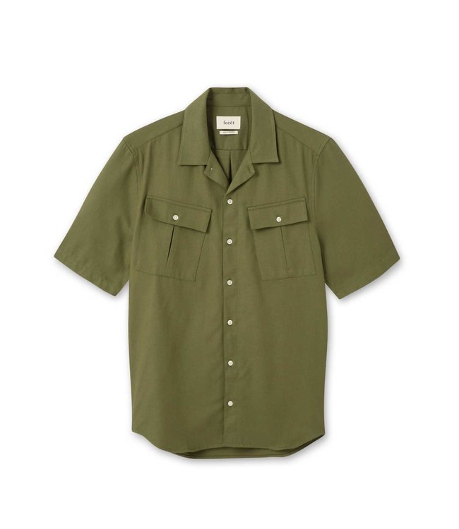 FORET FORET YAK SHIRT F510 ARMY