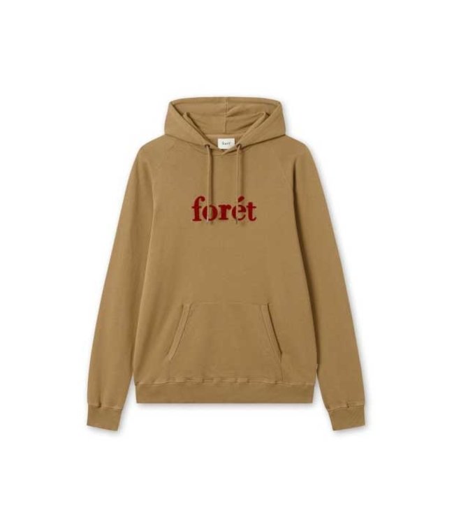 FORET Forêt maple hoodie burnt kaki F170
