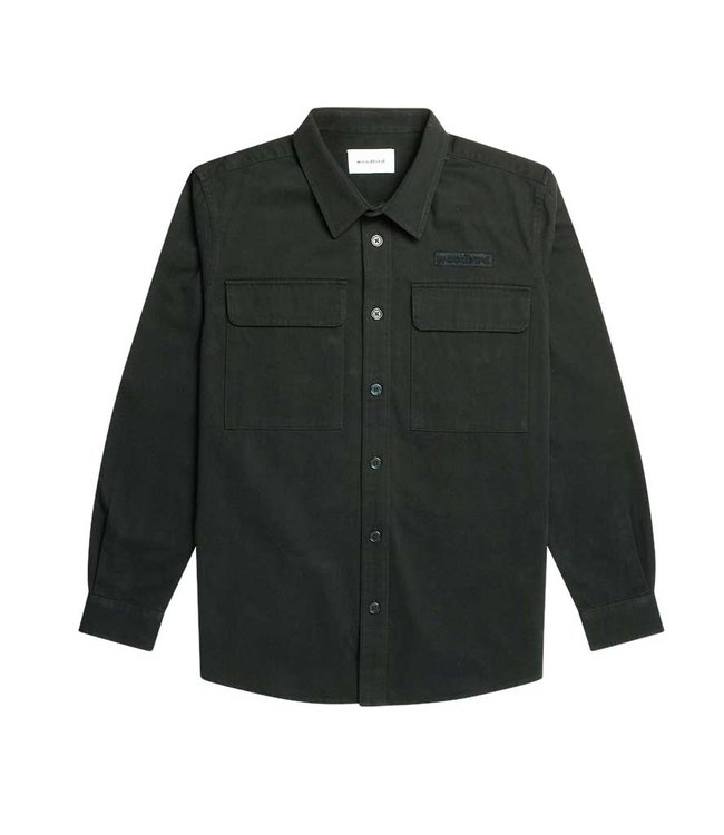 WOODBIRD Woodbird hoxen work shirt dark green 2136-700