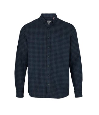 KRONSTADT Kronstadt Johan Flannel Simple Check Shirt KS3463 navy/bottle green