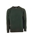 KRONSTADT Kronstadt bear wool crew neck knit army KS3129