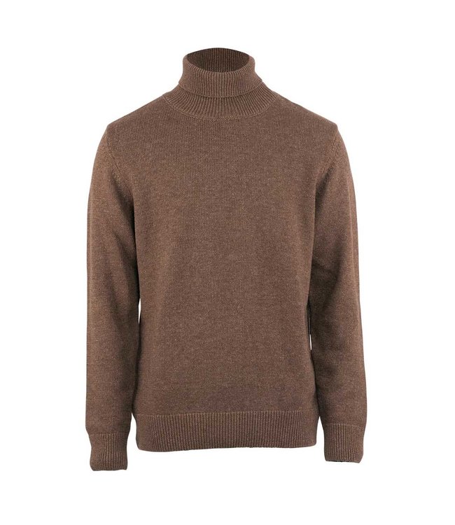 KRONSTADT Kronstadt andrew wool neck knit brown mel KS3133