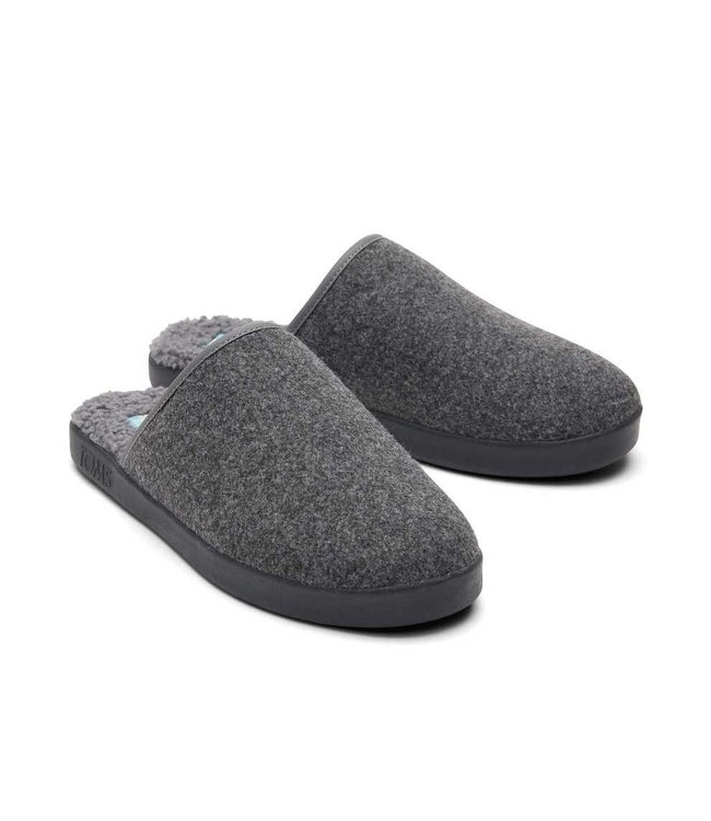 TOMS Toms pantoffel harbor smoke grey repreve two tone felt 10016859