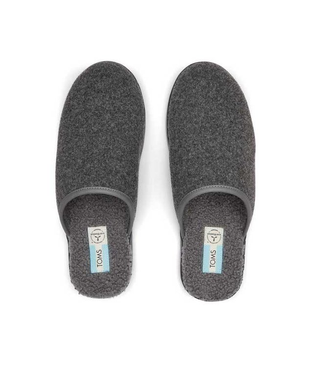 TOMS Toms pantoffel harbor smoke grey repreve two tone felt 10016859