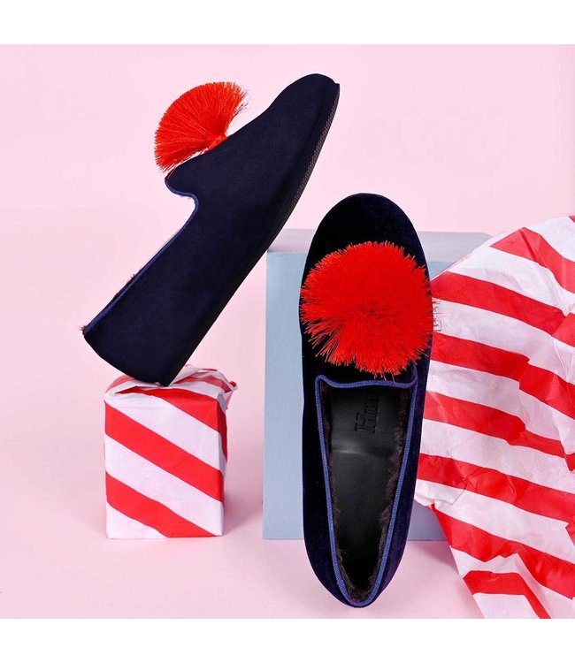 HUMS Hums clown tassle loafer blue AW2002