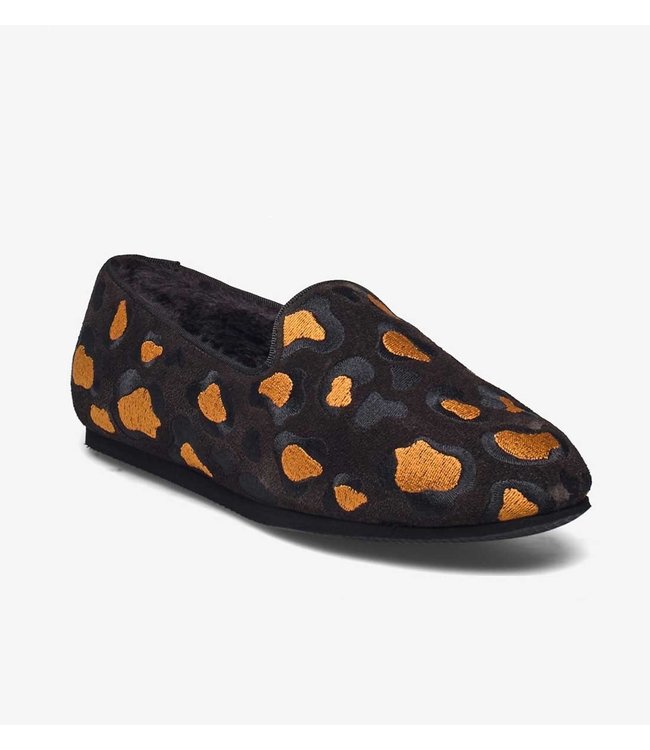 HUMS Hums leopard suede loafer brown AW2001