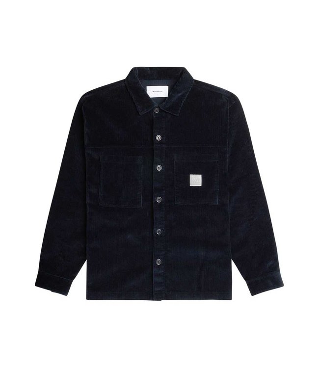 WOODBIRD Woodbird krents corduroy shirt navy 2136 - 731