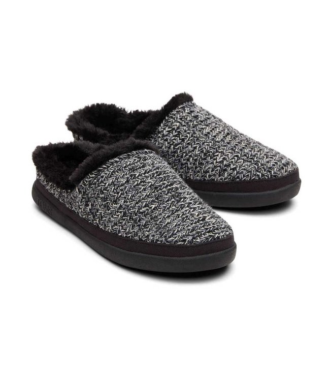 TOMS toms sage black multi cozy knit pantoffel