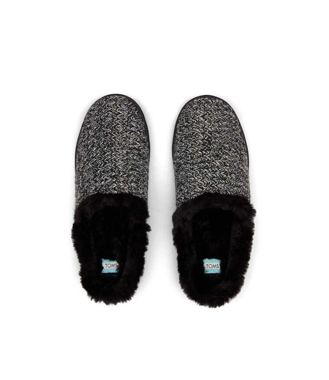 TOMS toms sage black multi cozy knit pantoffel
