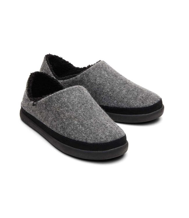 TOMS toms ezra smoke grey repreve two tone felt 10016808  pantoffel