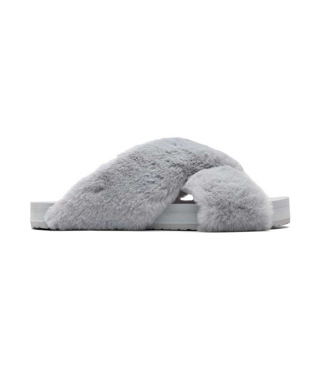 TOMS Toms Pantoffel  10016798 Susie Eva Mid Grey Faux Fur