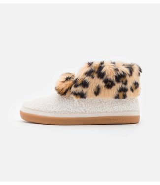 TOMS toms celeste natural faux shearling/ leopard   pantoffel