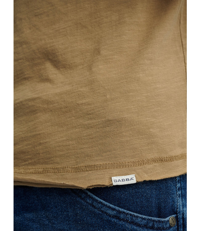 GABBA Gabba T-Shirt Konrad Straight Slub Tee P5890 Coriander