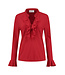 HELENA HART Helena Hart Blouse Ruche 7257 Rood