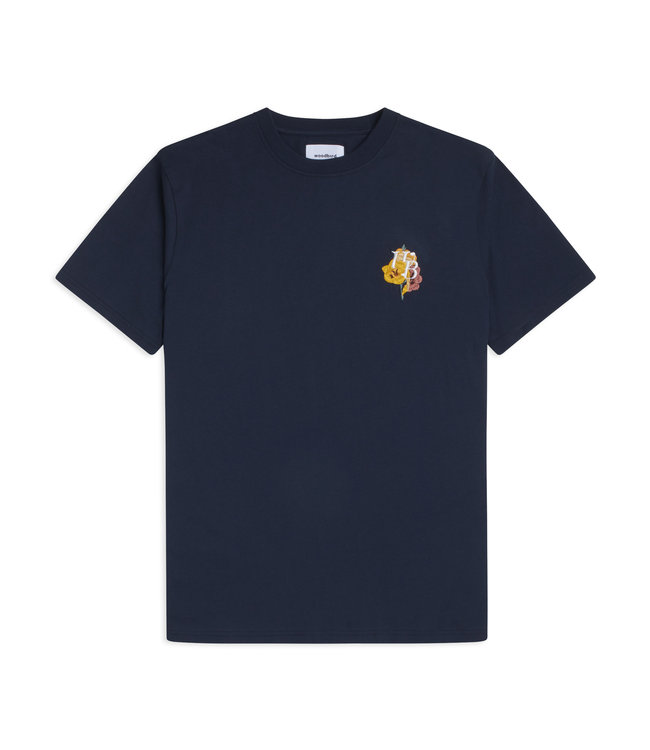 WOODBIRD Woodbird Joon Flow Tee 2216 413 Navy