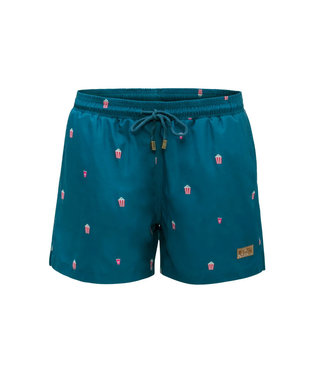 NARWAL SWIM TRUNKS Narwal recycled swim trunks popcorn blue