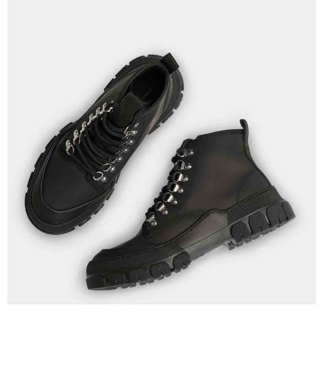 GARMENT PROJECT Garment Project Twig high GPW2395 999 Black rubberized leather