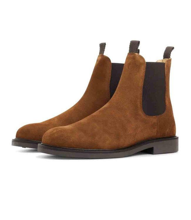 GARMENT PROJECT Garment Project chelsea boot cognac suede GP2351-650