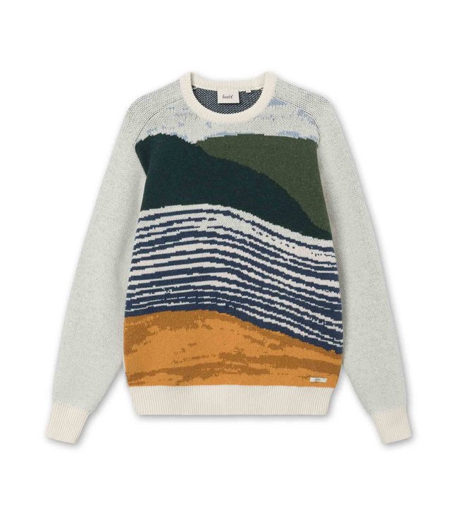 FORET Foret River jacquard wool knit cloud