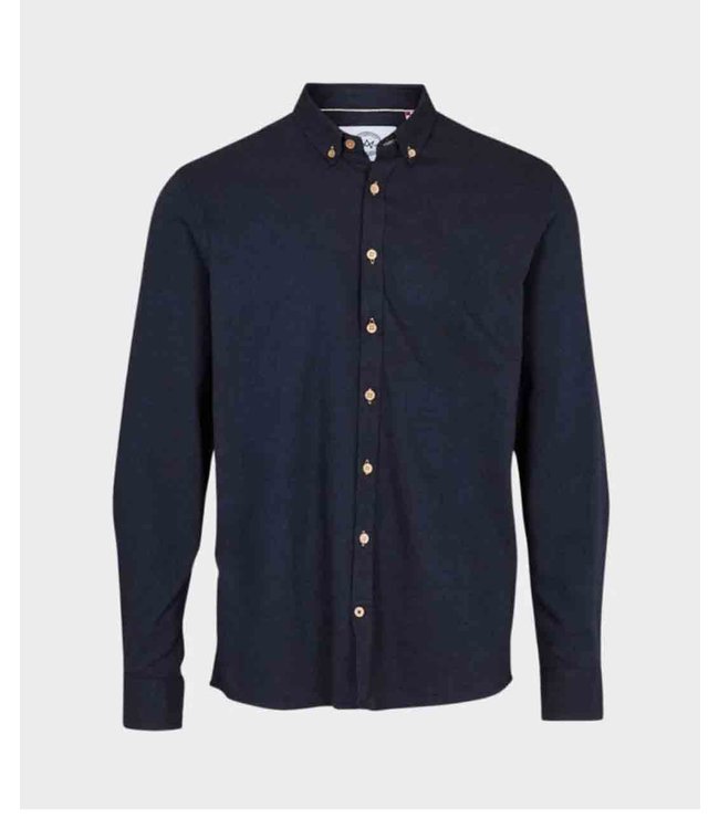 KRONSTADT Kronstadt KS3432 Johan Diego Cotton Shirt Navy