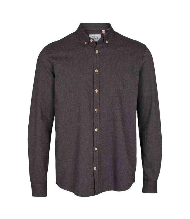 KRONSTADT Kronstadt KS342 Johan Diego Cotton shirt Dark grey