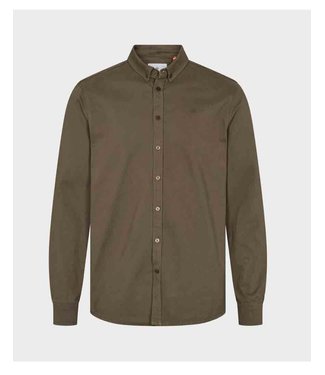 KRONSTADT KRONSTADT KS3468 Johan Twill shirt Army