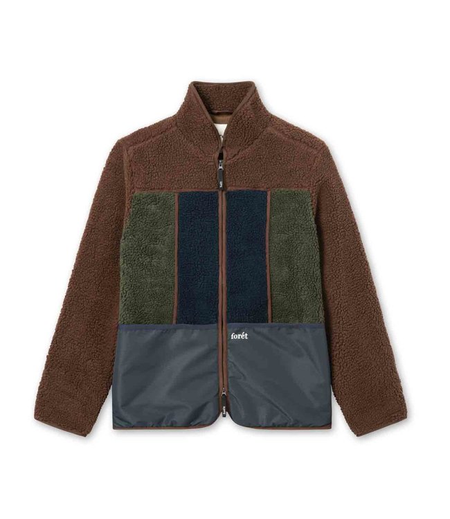 FORET Foret Mountain Fleece Jacket Brown Block