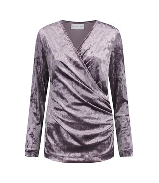 HELENA HART Helena Hart Overslag Top Velvet 7463 Violet