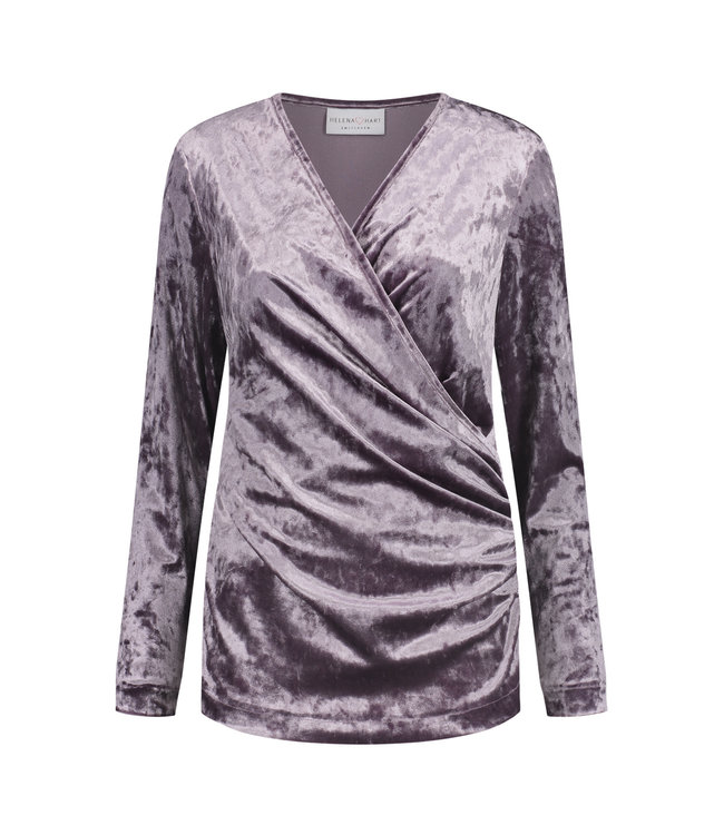 HELENA HART Helena Hart Overslag Top Velvet 7463 Violet