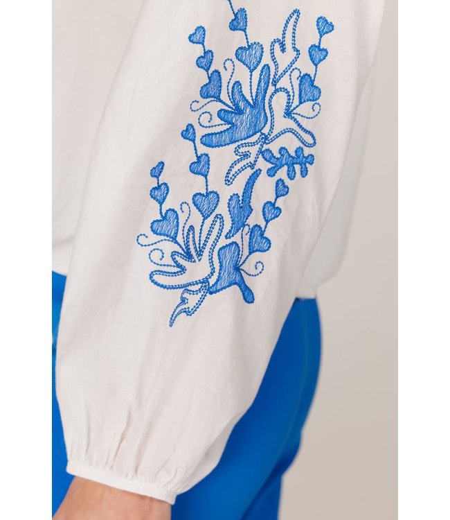 JANSEN AMSTERDAM Juffrouw Jansen Terni S23 V138 Shirt 10 Off White