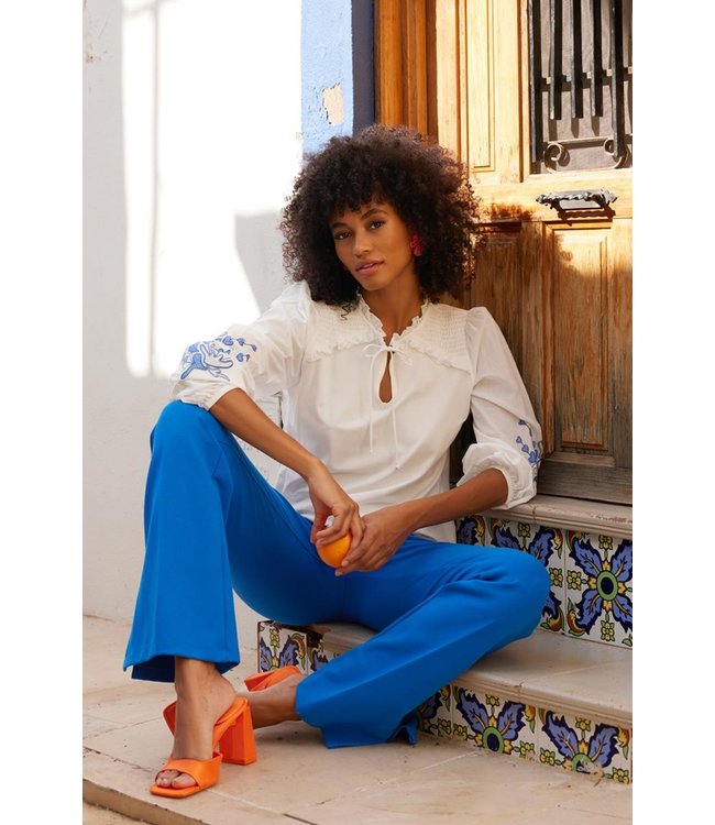 JANSEN AMSTERDAM Juffrouw Jansen Terni S23 V138 Shirt 10 Off White