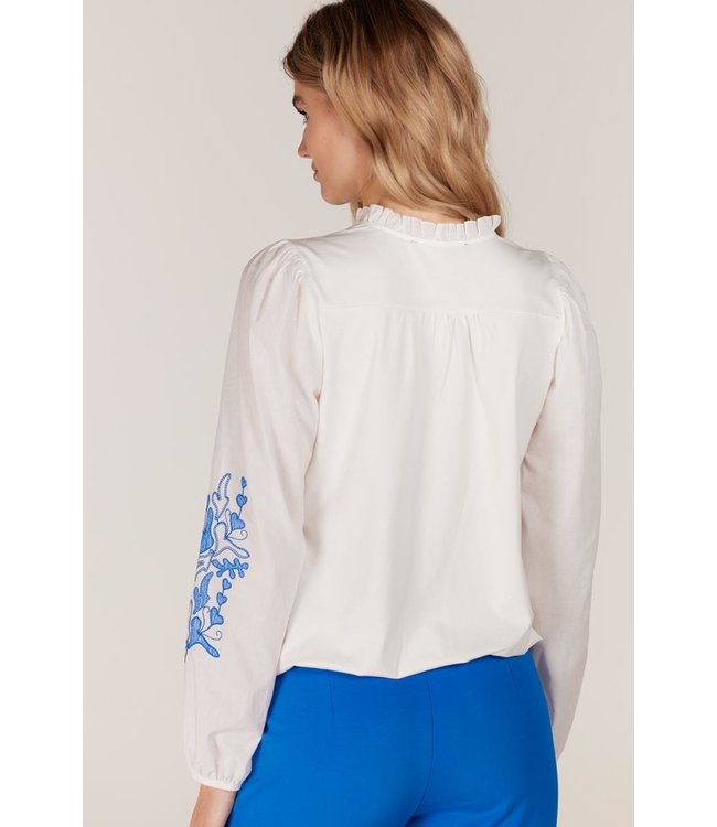 JANSEN AMSTERDAM Juffrouw Jansen Terni S23 V138 Shirt 10 Off White