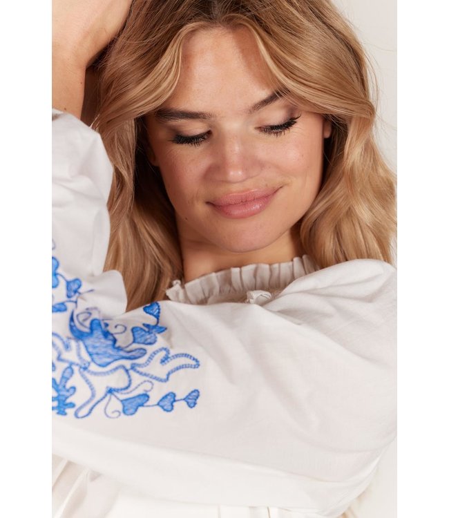 JANSEN AMSTERDAM Juffrouw Jansen Terni S23 V138 Shirt 10 Off White