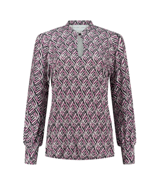 HELENA HART Helena Hart Top just print fazet 7470  FAZ Fuchsia