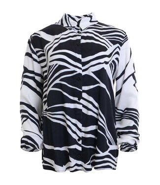 MAICAZZ Maicazz Fenna-Blouse  SU23.20.006 Black/White