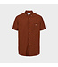 KRONSTADT Kronstadt Johan ~Linen S/S Shirt KS3430 Tobacco