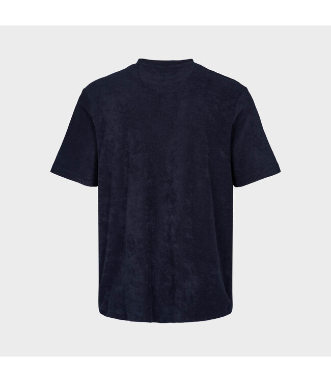 KRONSTADT Kronstadt ks3816 Ledger organic terrycloth pocket tshirt navy