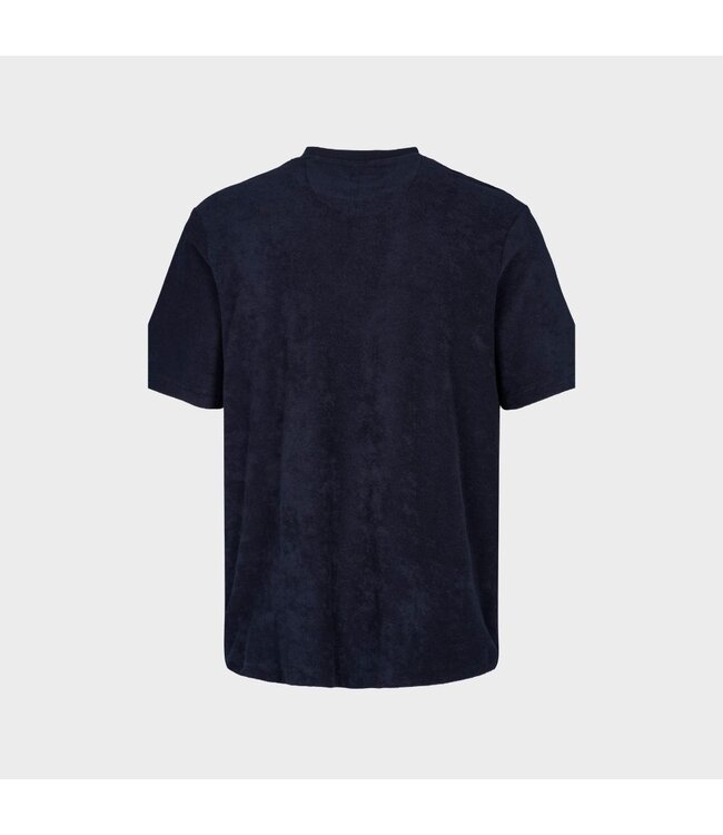 KRONSTADT Kronstadt ks3816 Ledger organic terrycloth pocket tshirt navy