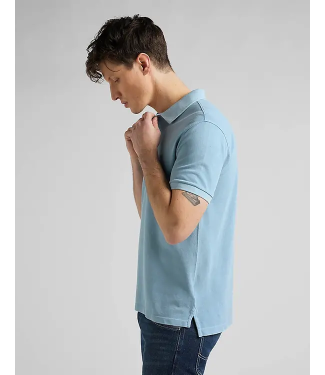 LEE lee L65CQSUY nat dye polo ice blue