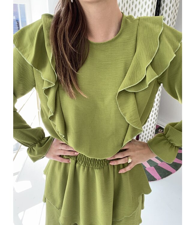 Jumelle paris Jurk 9695 Moss green