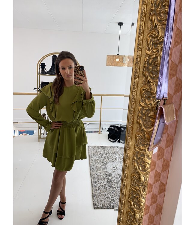 Jumelle paris Jurk 9695 Moss green