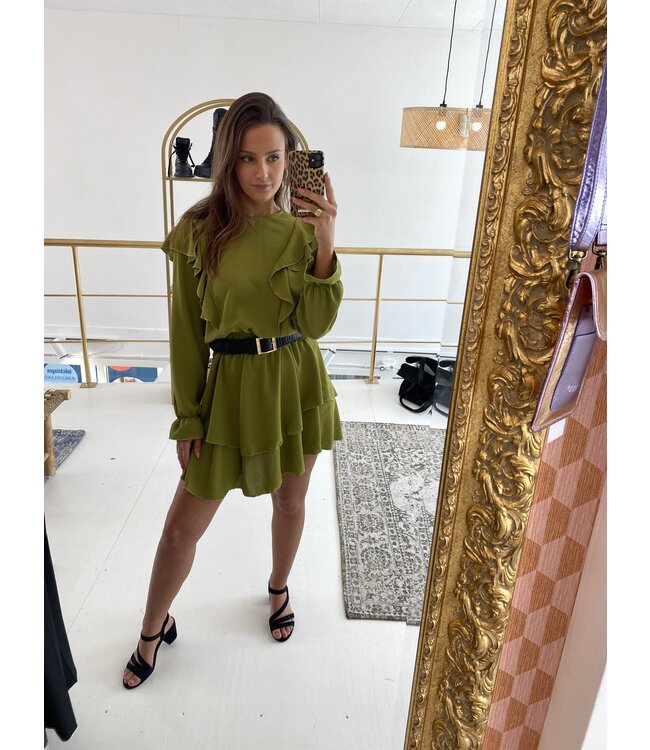 Jumelle paris Jurk 9695 Moss green