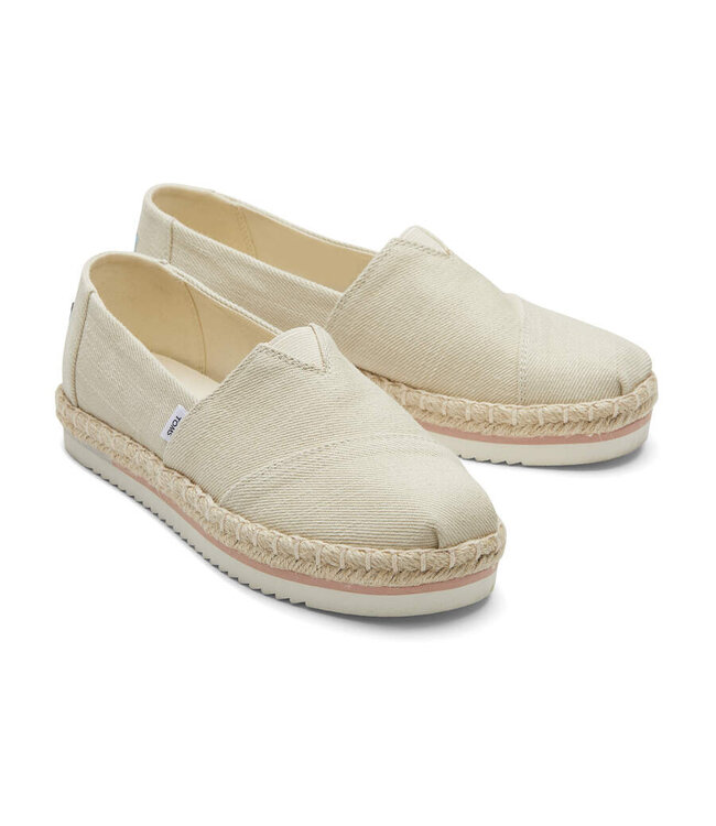 TOMS Toms 10017830 Alpargata Platform 2 Natural 3130