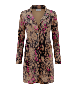 HELENA HART Helena Hart Blazer Velours Lang Uni Print Mix 7489Mix Cyclaam